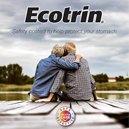 Ecotrin Low Strength Aspirin 81mg | Heart & Stomach Safe, 365 Tablets thumbnail 4