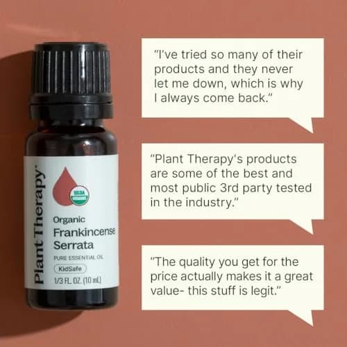 Plant Therapy Organic Frankincense Serrata Essential Oil 10 mL | USDA Certified Organic, Non-GMO thumbnail 4