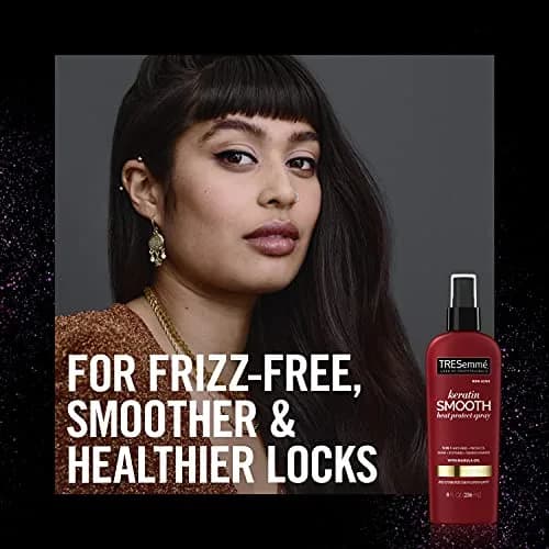 TRESemmé Heat Protection Spray, Keratin Smooth 235ml (8 Fl Oz) | Shields Hair from Heat Up to 450°F thumbnail 4