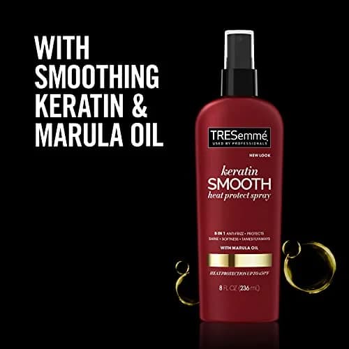 TRESemmé Heat Protection Spray, Keratin Smooth 235ml (8 Fl Oz) | Shields Hair from Heat Up to 450°F thumbnail 7