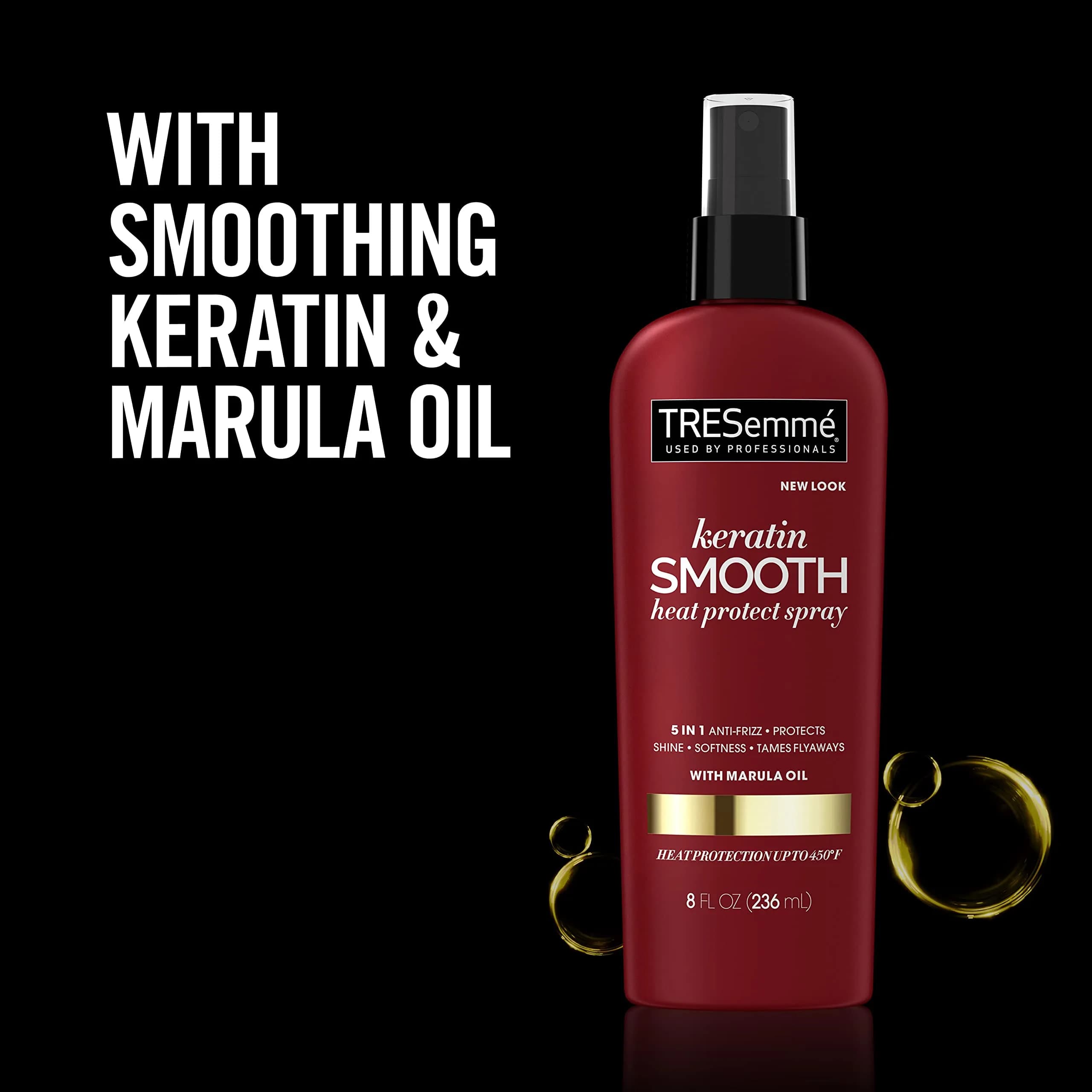 TRESemmé Heat Protection Spray, Keratin Smooth 235ml (8 Fl Oz) | Shields Hair from Heat Up to 450°F - view 7