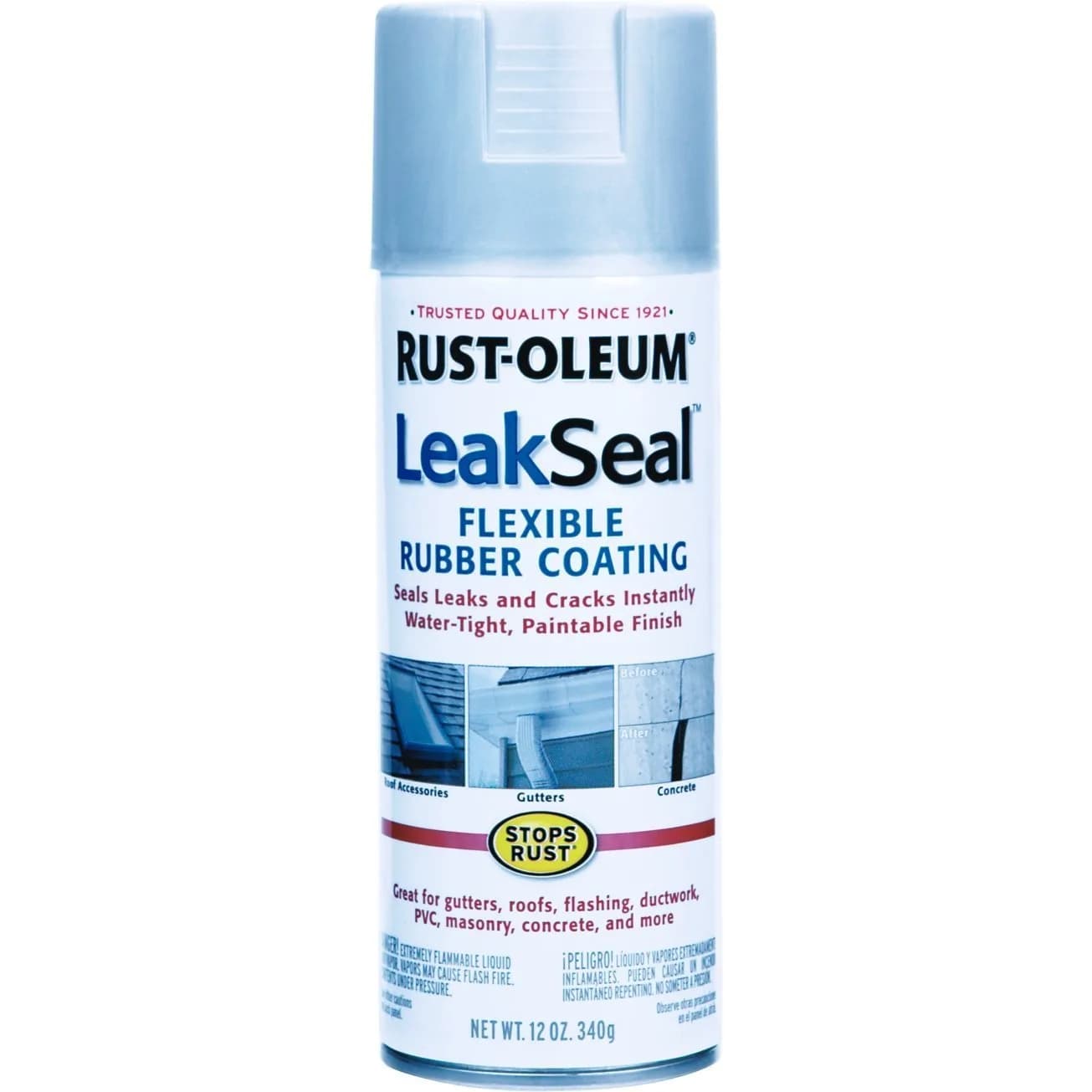 Rust-Oleum LeakSeal Aluminum Rubber Coating Spray | 12 fl oz (Pack of 1) | Seals Leaks & Cracks - main product image