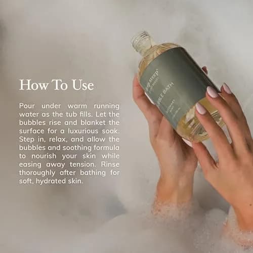 Deep Steep Bubble Bath, Passionfruit Guava, 17oz | Hypoallergenic, Moisturizing & Aromatherapy thumbnail 6