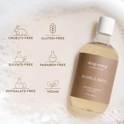 Deep Steep Bubble Bath, Passionfruit Guava, 17oz | Hypoallergenic, Moisturizing & Aromatherapy thumbnail 8