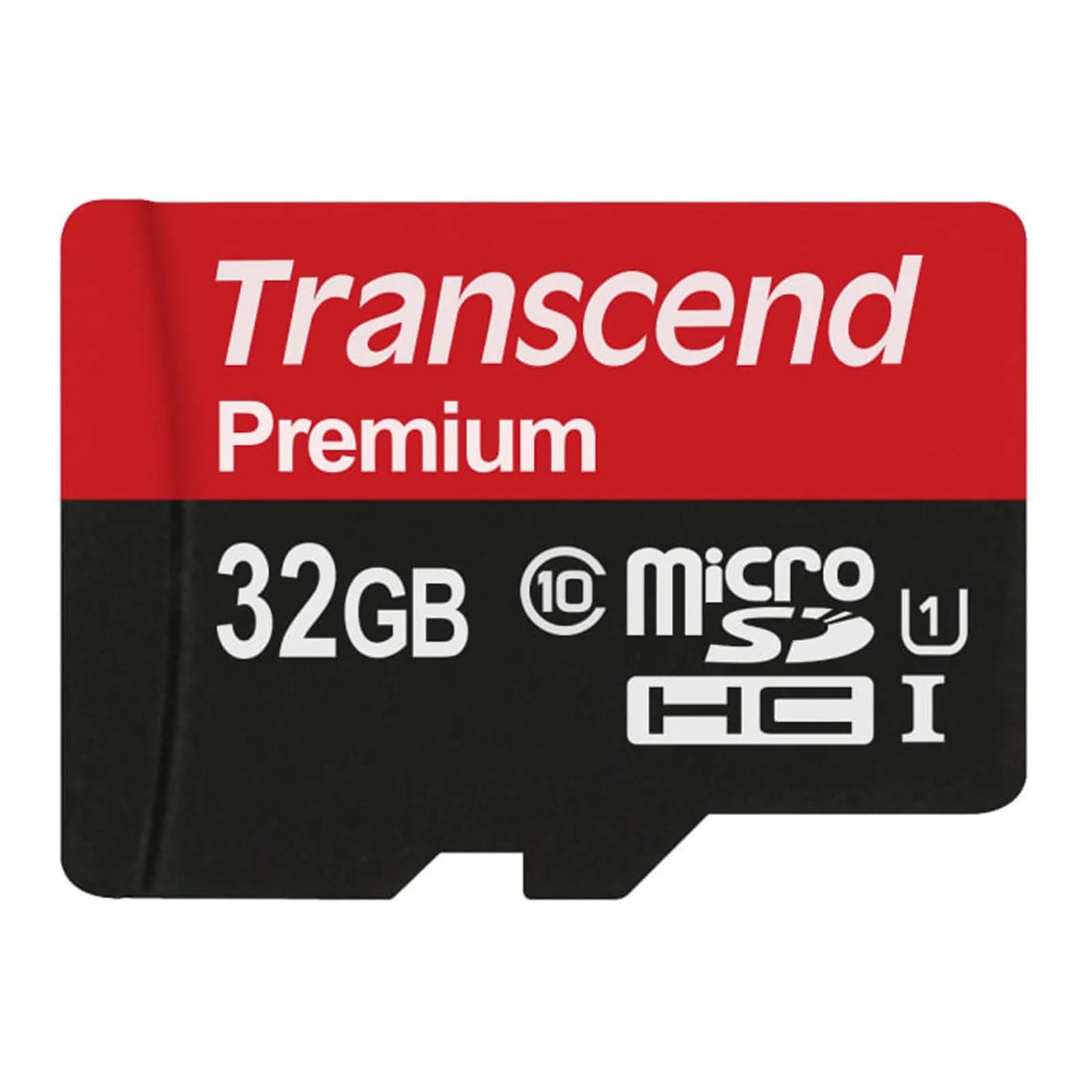 Transcend 32GB microSDHC Class 10 UHS-1 Memory Card with Adapter | 45MB/s Read Speed - main product image