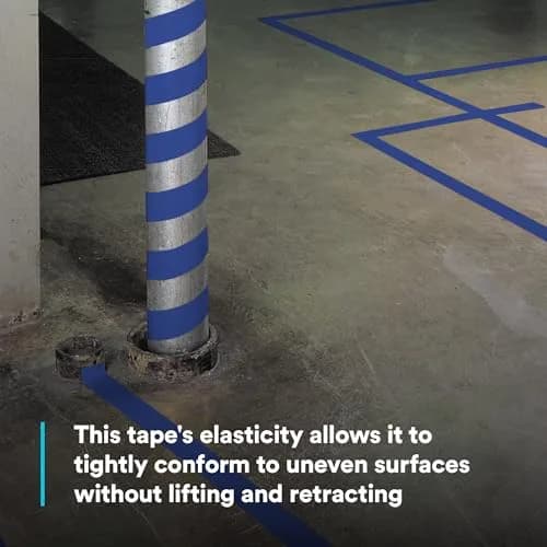 3M Vinyl Tape 471 Blue 2 in (48 mm) x 36 yd (32.9 m) | Clean Removal Floor Marking Tape thumbnail 5