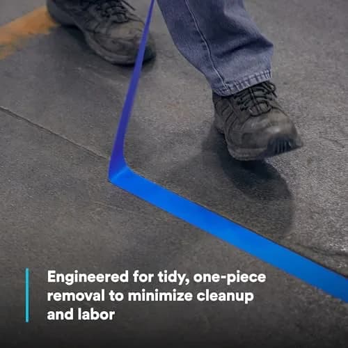 3M Vinyl Tape 471 Blue 2 in (48 mm) x 36 yd (32.9 m) | Clean Removal Floor Marking Tape thumbnail 6