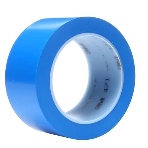 3M Vinyl Tape 471, 7.62 cm x 32.92 m Blue | Durable Floor & Safety Marking Tape thumbnail 1