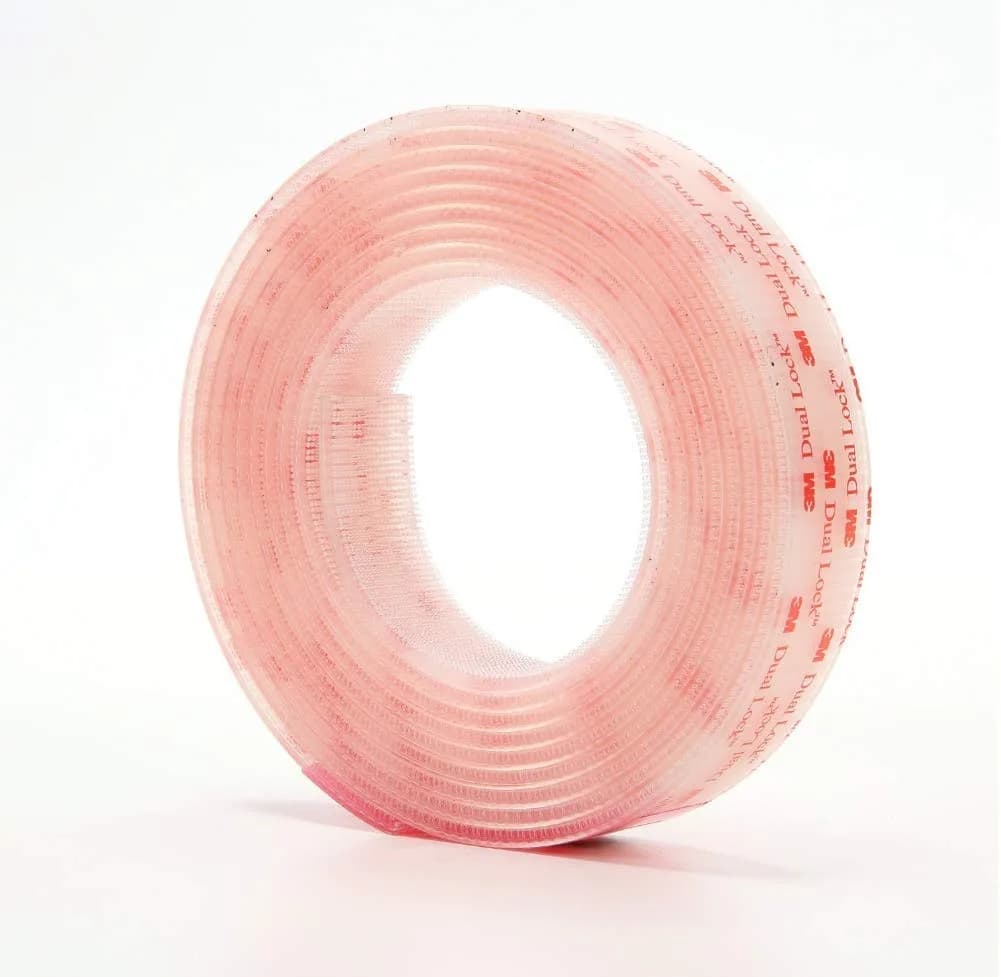 3M Dual Lock Reclosable Fastener SJ3560 Clear 1 inch x 10 ft Roll | Heavy Duty Adhesive Interlocking Tape for Indoor/Outdoor Mounting - view 2