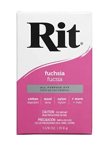 Rit Powder Fabric Dye - Vibrant Fuchsia for Cotton, Linen, Silk, Wool, Nylon - 1.125 oz thumbnail 1