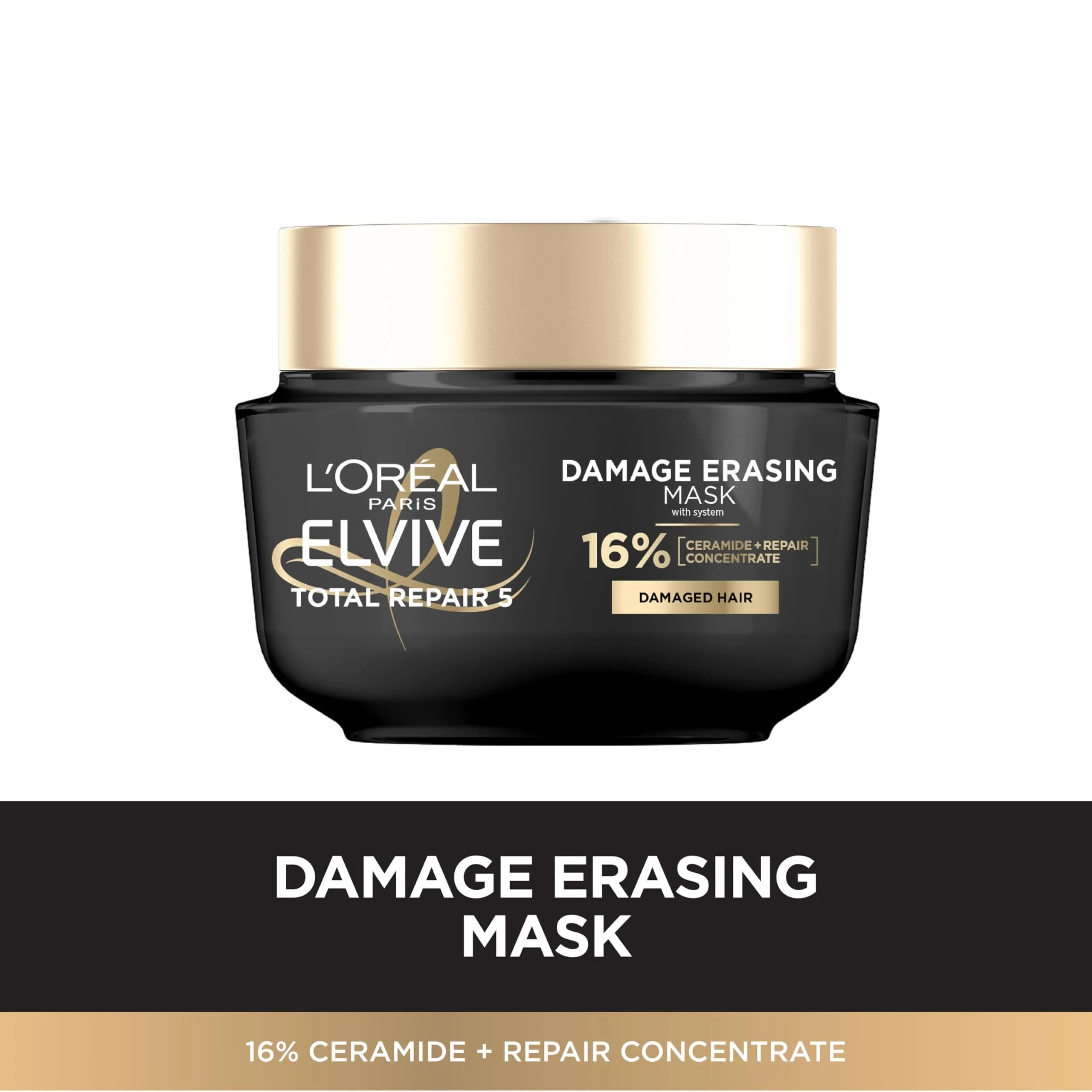 L'Oreal Paris Elvive Total Repair 5 Damage Erasing Balm Mask 250ml (8.5 fl oz) | Intensive Hair Repair Treatment - view 3