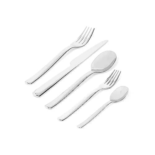 Alessi Ovale 5-Piece Cutlery Set 20 cm (7.87 in) | Designer Ronan & Erwan Bouroullec thumbnail 2