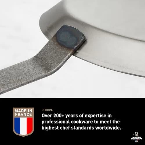 Matfer Bourgeat Black Carbon Steel Crêpe Pan 23.5 cm (9 1/4") | Made in France thumbnail 6