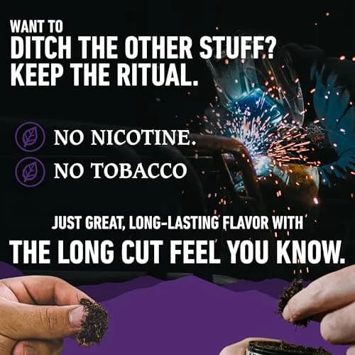 Smokey Mountain Herbal Long Cut Grape, 5 Can Box | Tobacco-Free Nicotine-Free Herbal Snuff thumbnail 6