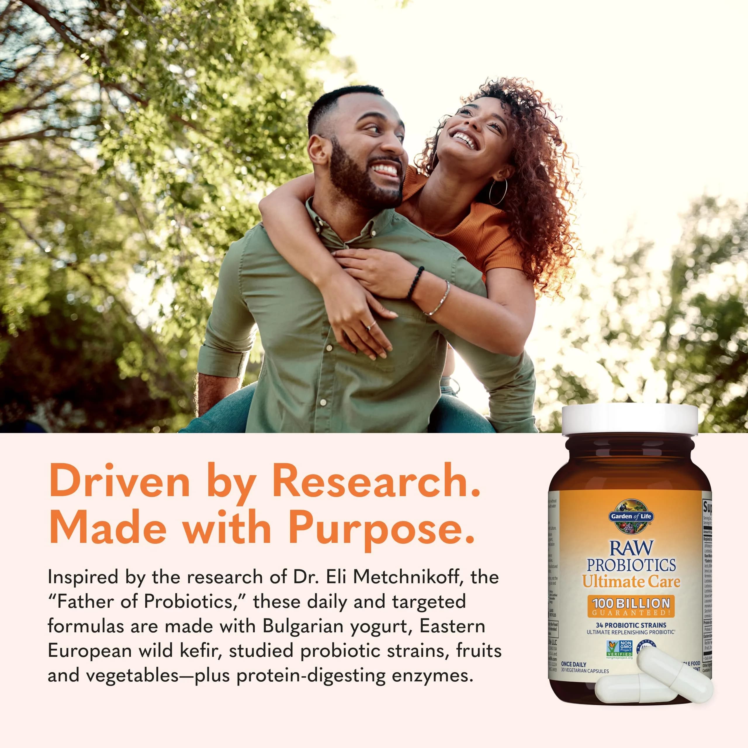 Garden of Life Raw Probiotics Ultimate Care 30 Vegetarian Capsules | 100 Billion CFU Probiotic for Gut Health - view 6