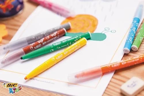 BIC Kids Kid Couleur Baby Colouring Pens 12 Pack | Ultra-Washable, Vibrant & Safe for 1+ thumbnail 6