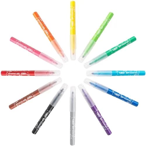 BIC Kids Kid Couleur Baby Colouring Pens 12 Pack | Ultra-Washable, Vibrant & Safe for 1+ thumbnail 3