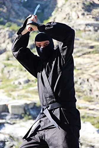 Kage Ninja Gear Real Ninja Costume 14oz Cotton Uniform for Men and Women | Authentic Ninja Outfit thumbnail 1