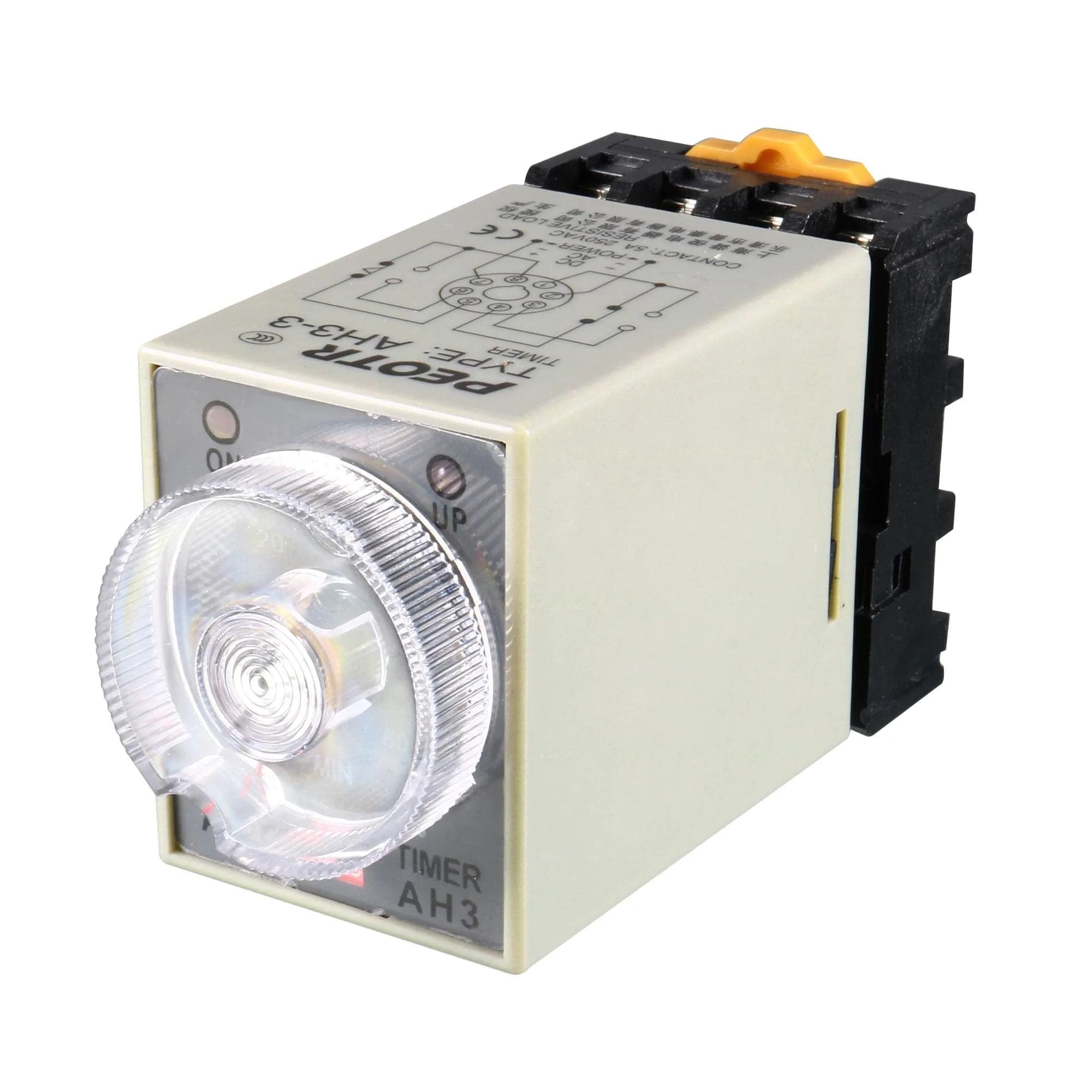 uxcell AC 110V 8P Delay Timer 0-60 Min | Industrial Automation Relay with LED Indicator