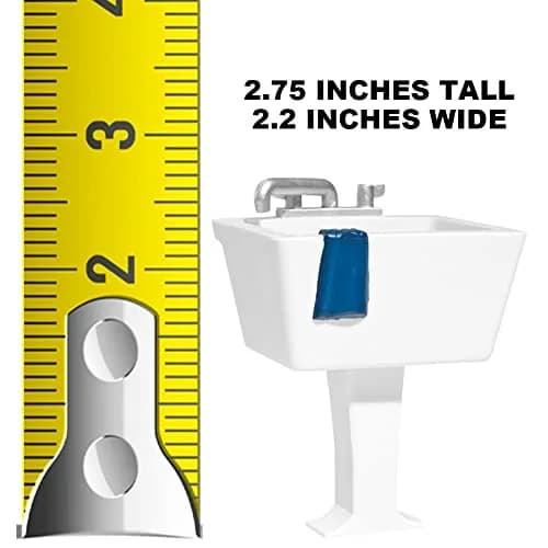 Figures Toy Company Hardcore Toilet and Sink Accessory Set for Wrestling Action Figures | Build Locker-Room Scenes thumbnail 3