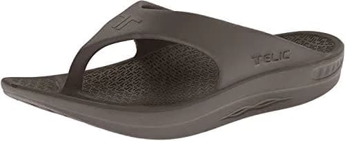 Telic Unisex Adult Energy Flip Flop, Espresso Brown, 10 Women/9 Men | Supportive, Waterproof, Post-Workout Recovery thumbnail 4