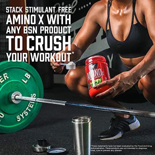 BSN Amino X Recovery Powder with BCAAs, Fruit Punch, 1kg (35.84oz) | Stimulant-Free Muscle Recovery & Endurance Support thumbnail 6