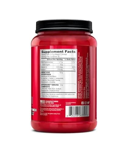 BSN Amino X Recovery Powder with BCAAs, Fruit Punch, 1kg (35.84oz) | Stimulant-Free Muscle Recovery & Endurance Support thumbnail 9