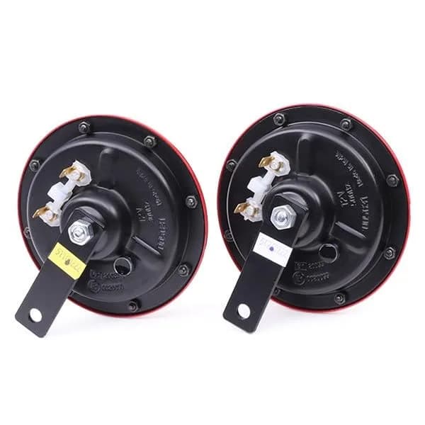 Hella Red Super Tone Horn Set 12V (2-Pack, 125mm Width) | High/Low Frequency Sound thumbnail 9