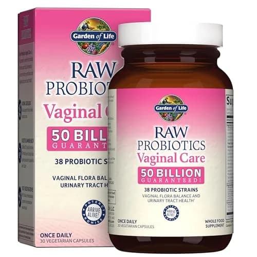 Garden of Life Raw Probiotics Vaginal Care, 50 Billion CFU, 30 Count | Supports Vaginal & Urinary Health thumbnail 1