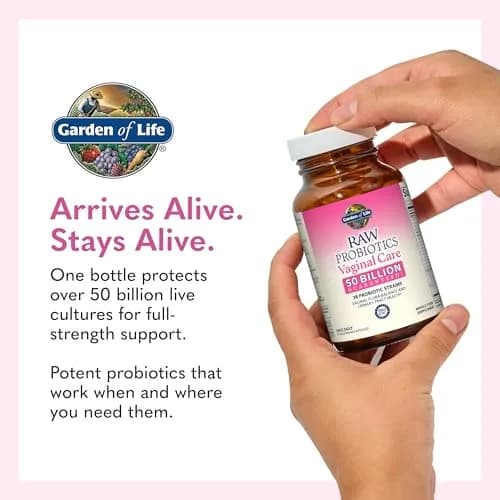 Garden of Life Raw Probiotics Vaginal Care, 50 Billion CFU, 30 Count | Supports Vaginal & Urinary Health thumbnail 7