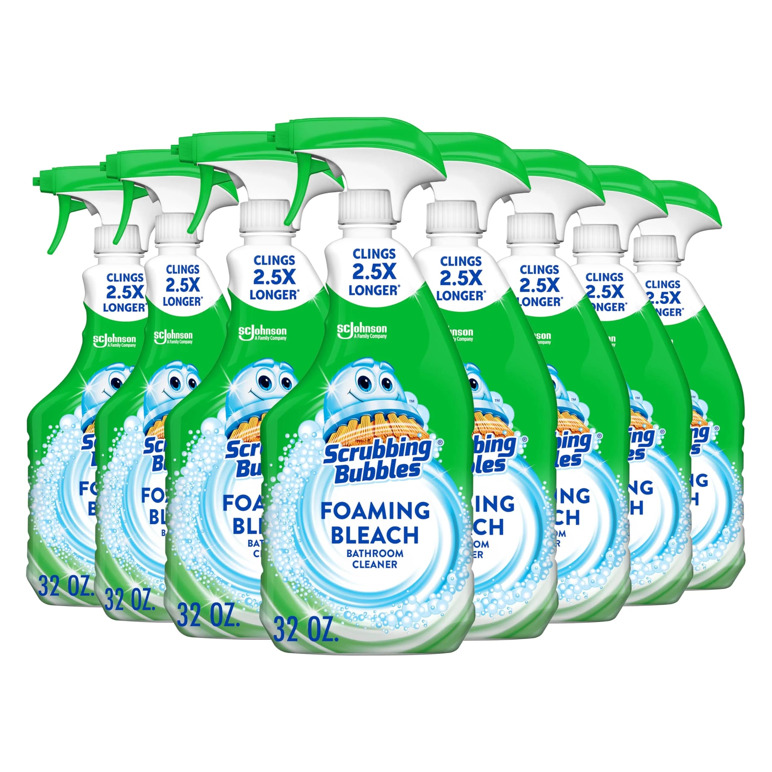 Scrubbing Bubbles Foaming Bleach Bathroom Cleaner 946ml (32oz) Pack of 8 | Erases Mold & Mildew - main product image