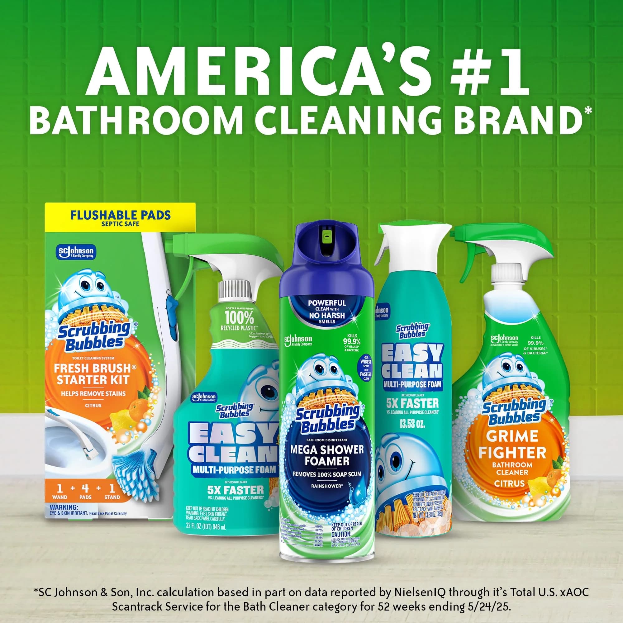 Scrubbing Bubbles Foaming Bleach Bathroom Cleaner 946ml (32oz) | Erases Mold & Mildew - view 7