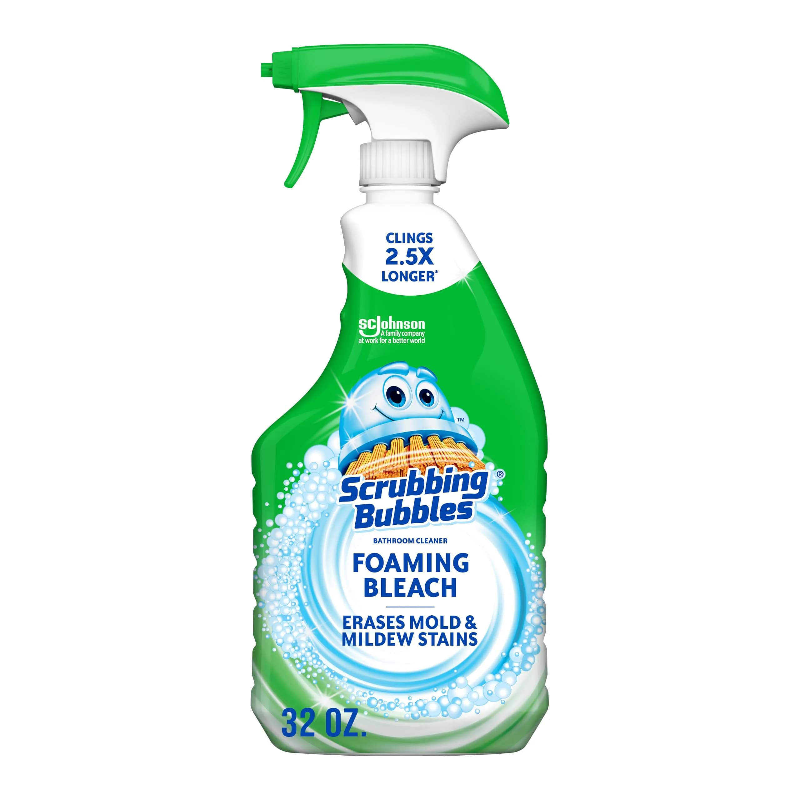 Scrubbing Bubbles Foaming Bleach Bathroom Cleaner 946ml (32oz) Pack of 8 | Erases Mold & Mildew — 32 Ounce