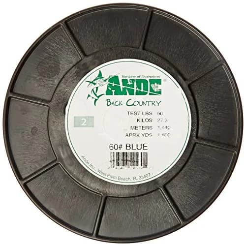 ANDE Back Country Monofilament 60-Pound Test | Clear Finish, 60 lb, 2 lb spool for light tackle reels thumbnail 1