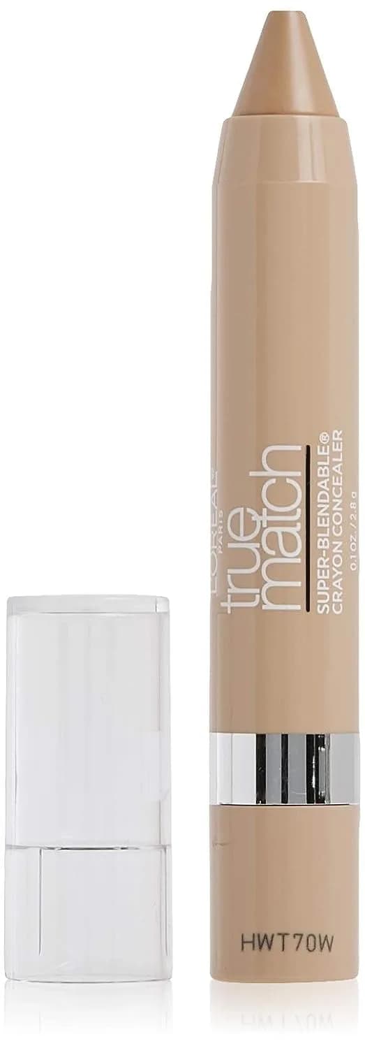 L'Oreal Paris True Match Super Blendable Crayon Concealer Fair/Light Neutral 0.1 oz (2.83 g) | Customizable Coverage for Blemishes — Light/Medium Neutral