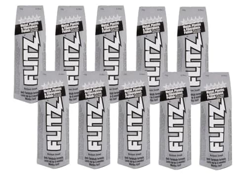 Flitz Metal Polish Paste 5.29oz (156g) 10-Pack | USA-Made for Solid Metals, Non-Abrasive thumbnail 1