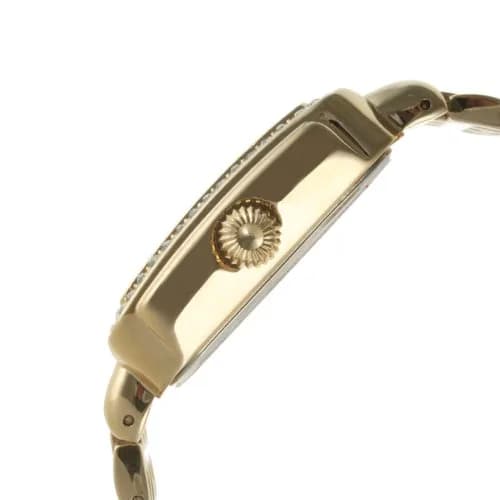 Peugeot Women's Rectangle Crystal Bezel Roman Numeral Bracelet Watch | Elegant Mother-of-Pearl Dial (30mm) for Women thumbnail 2