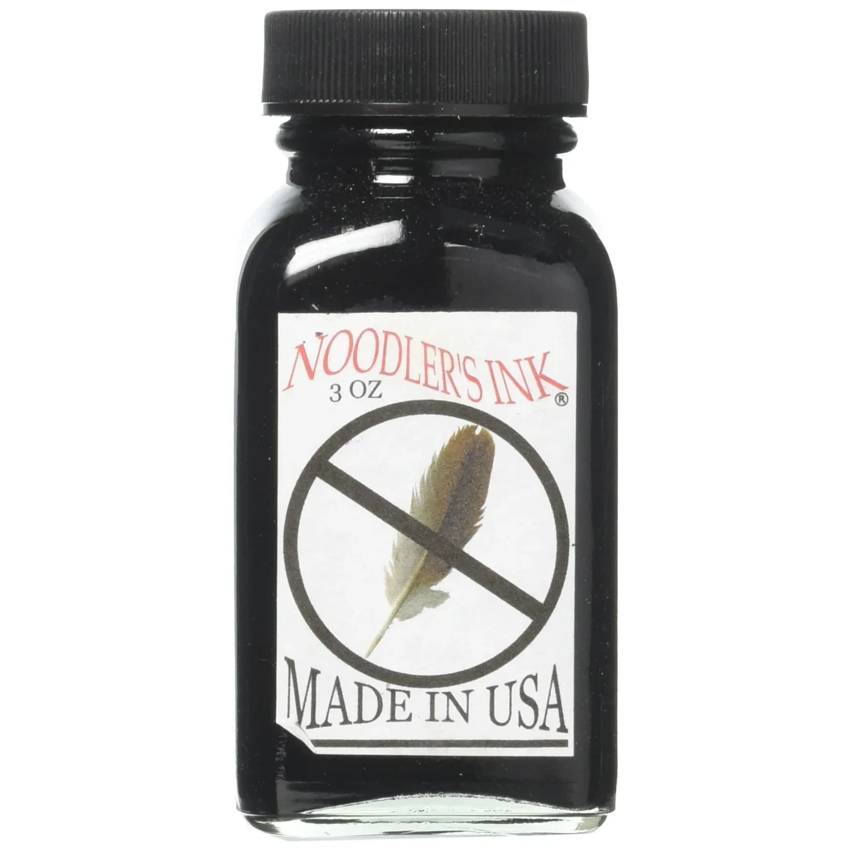 Noodler's X-Feather Black Bottled Ink 88.7ml (3 oz) | Archival & Smudge-Proof - main product image