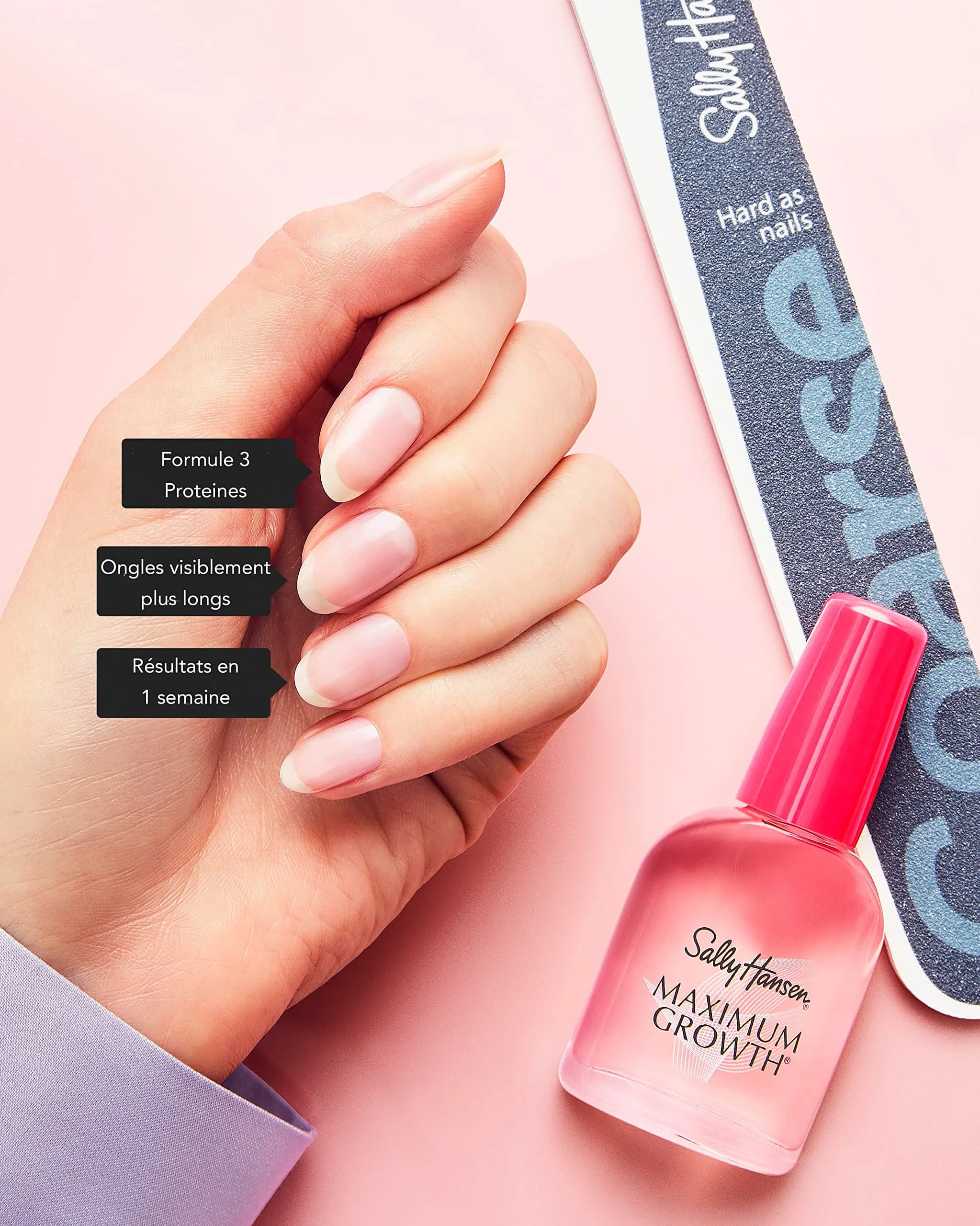 Sally Hansen Maximum Growth Nail Strengthener 13.3ml (0.45 Fl Oz) | Reinforces Thin Nails - view 7