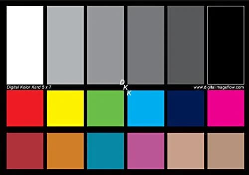 DGK Color Tools 5" x 7" Color Calibration Charts (2-Pack) | 12% & 18% Gray Balance for Accurate Photography thumbnail 1