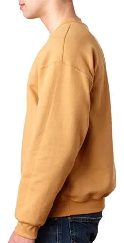 Gildan Adult DryBlend® 9 oz. Fleece Crew Sweatshirt Medium White | 255 g (9 oz) Crew Neck Long Sleeve thumbnail 2