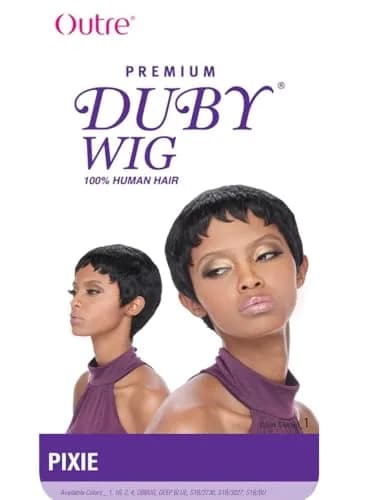 Outre Human Hair Wig PIXIE MEDIUM BROWN 4 | Short Pixie Cut, Full Wig, Straight Style thumbnail 3