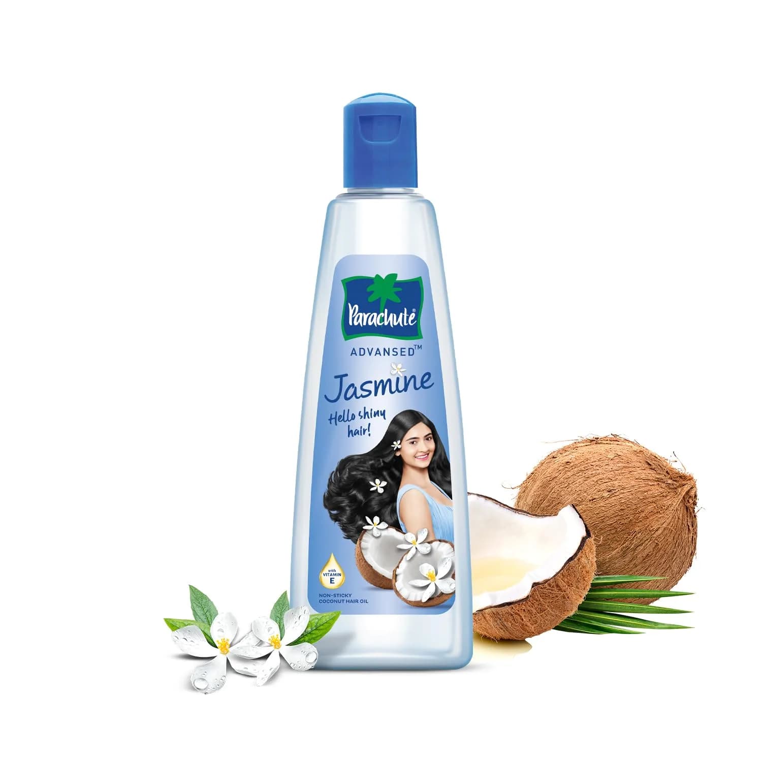Parachute Advansed Jasmine Enriched Coconut Hair Oil 300ml (10.1 Fl Oz) | Nourishes Scalp, Strengthens Hair — 10.1 Fl Oz
