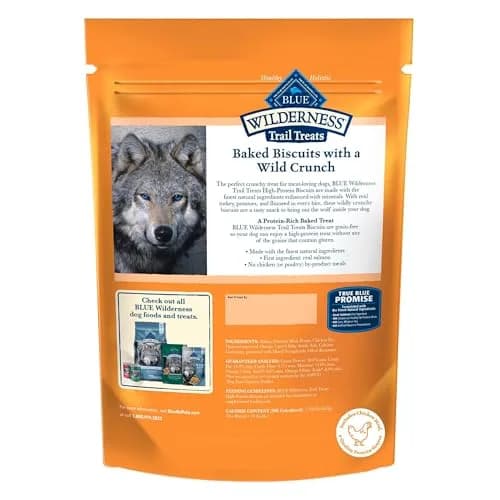 Blue Buffalo Wilderness Turkey Crunchy Dog Biscuits, Grain-Free, 283g (10 oz) | High-Protein, No Artificial Preservatives thumbnail 2