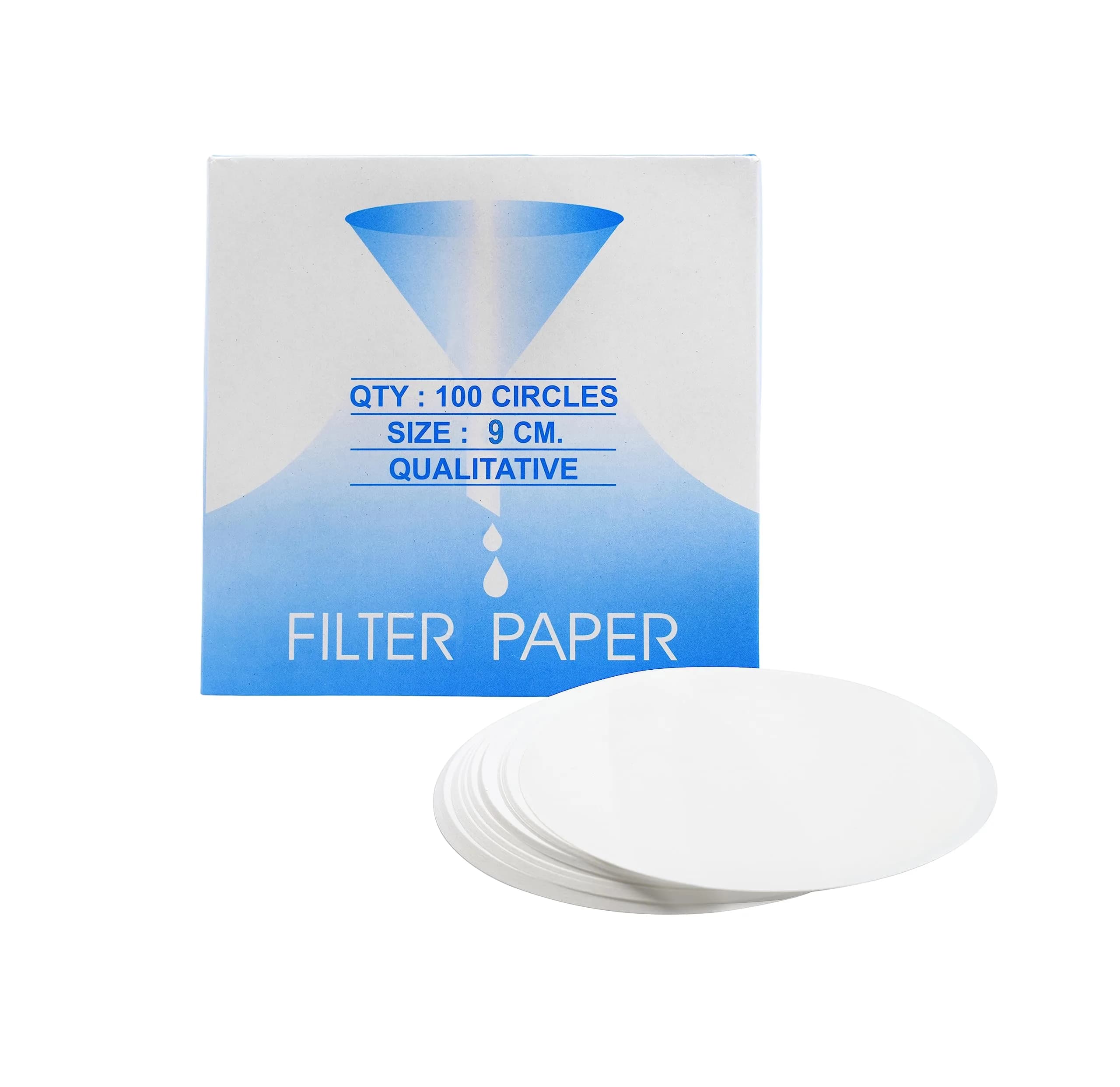 Eisco Filter Paper, 10 Micron, Medium Speed, 85 GSM, 9 cm | Qualitative Lab Filter for Precise Filtration - main product image