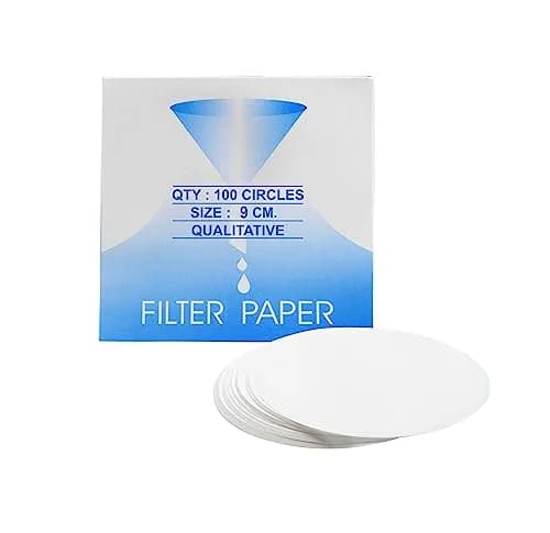 Eisco Filter Paper, 10 Micron, Medium Speed, 85 GSM, 9 cm | Qualitative Lab Filter for Precise Filtration thumbnail 1