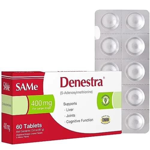 Denestra S-Adenosyl-L-Methionine 400 mg for Dogs | Liver, Joint & Brain Support thumbnail 9