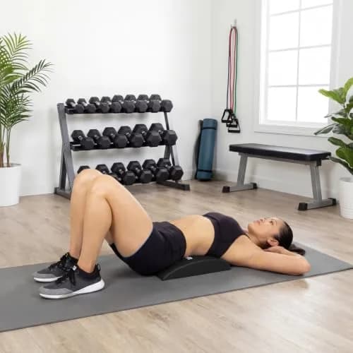 ProsourceFit Black Abdominal Mat 38cm (15") x 30cm (12") x 6.35cm (2.5") | High Density Core Trainer for Workouts thumbnail 5