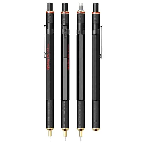 rOtring 800 Retractable Mechanical Pencil 0.5mm Black Metal Barrel | Drafting, Engineering, Architecture Professionals thumbnail 3