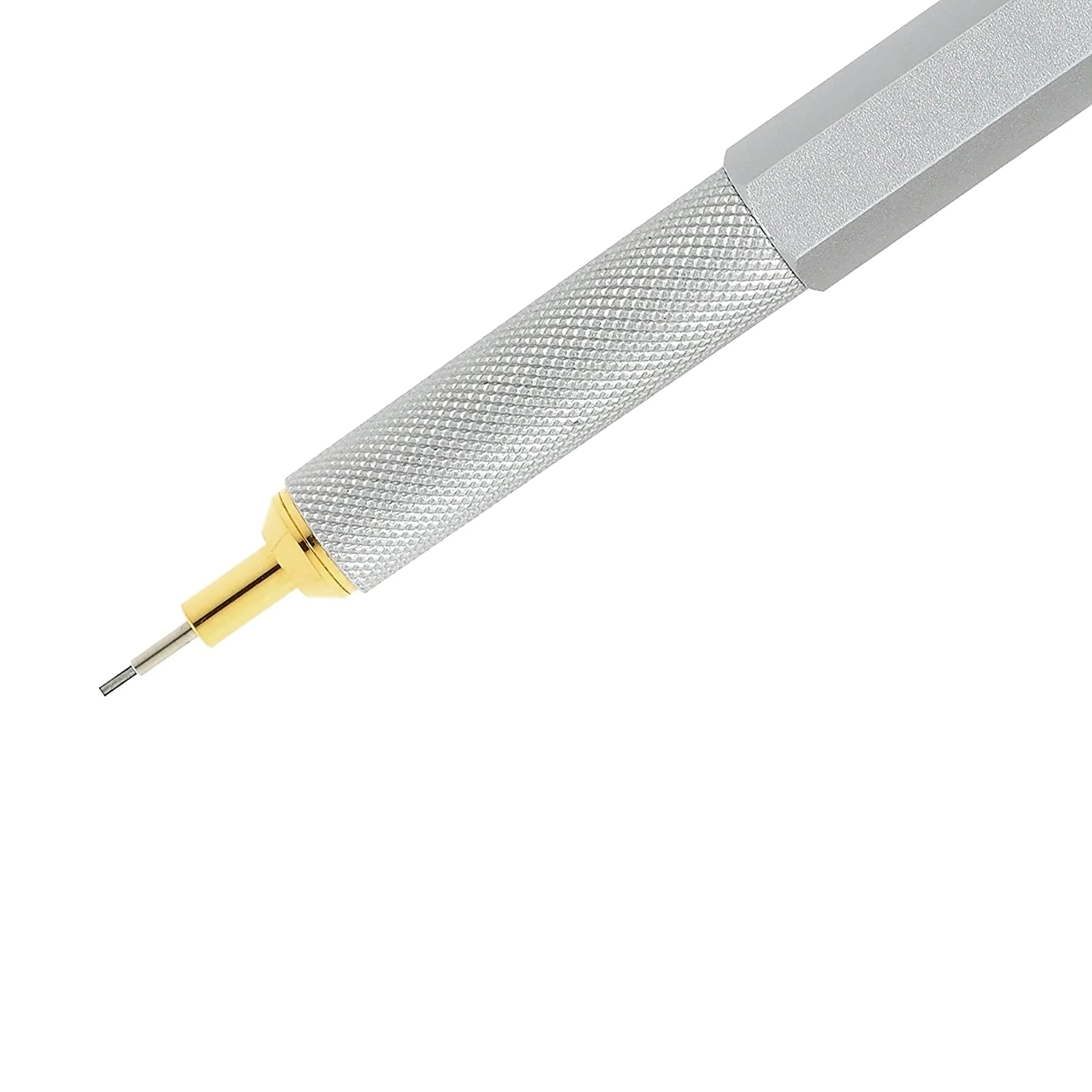 rOtring 800 Mechanical Pencil, 0.7 mm, Silver Metal Barrel | Precision Writing Instrument - view 3